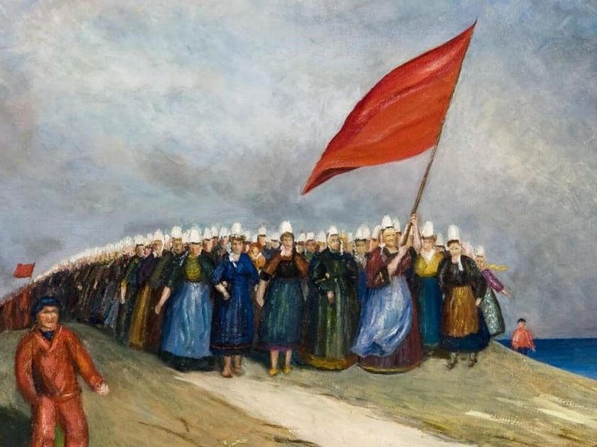 Bretagne : manifestation pour les 100 ans de la lutte des Penn Sardin