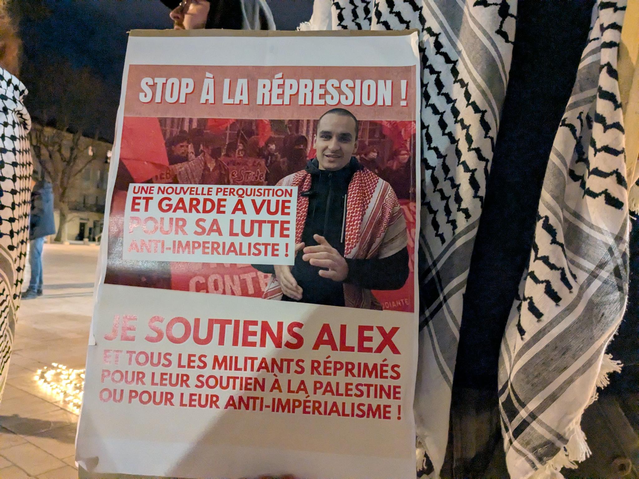 Alex arrêté à nouveau : Stop à la répression politique !